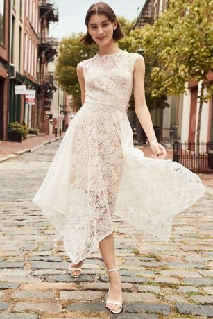 white asymmetrical dress
